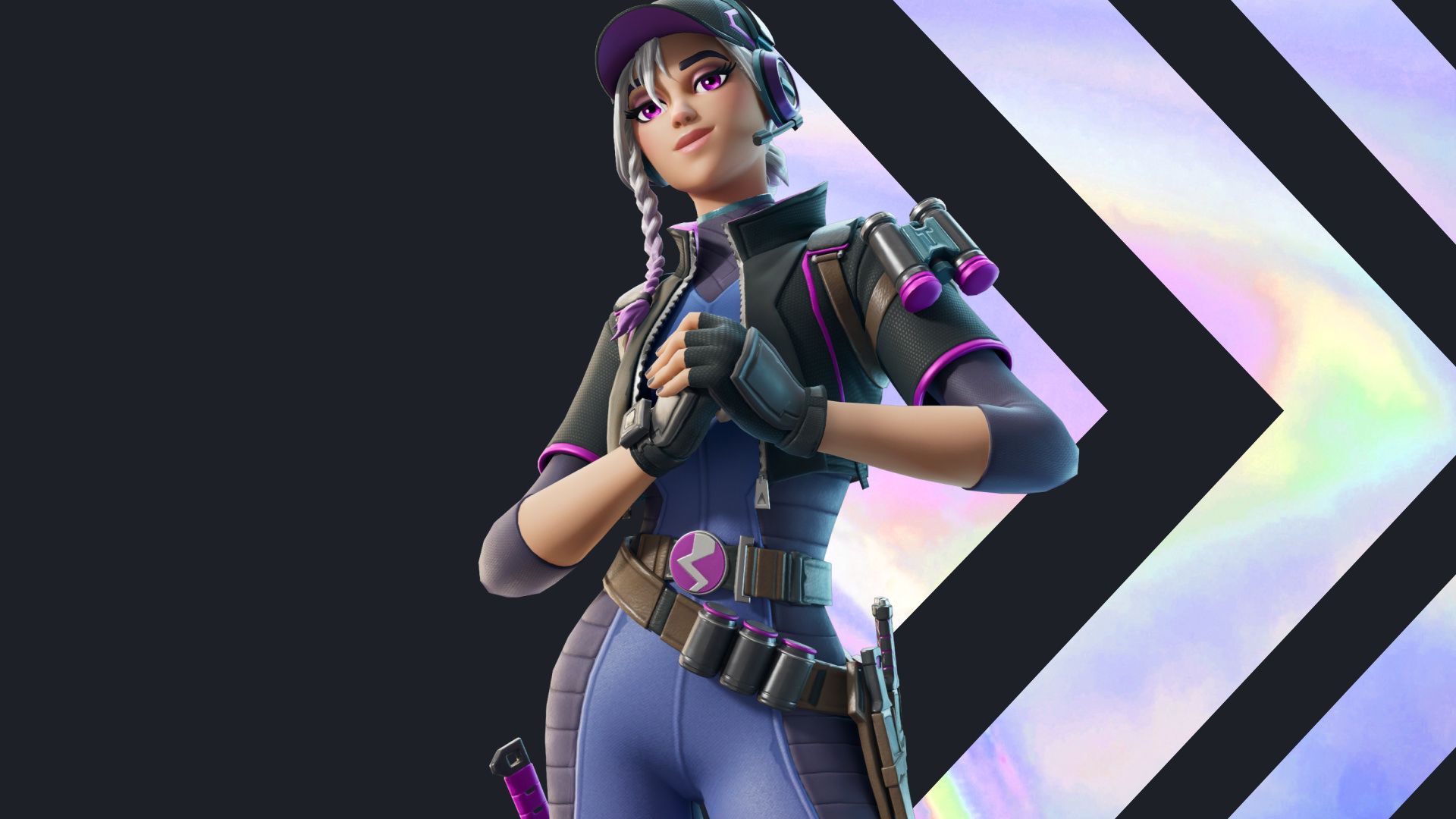 Gaming PC with battle royale landscape